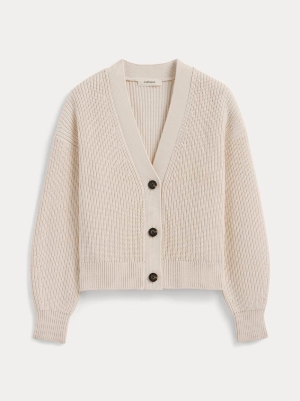 Everlane The Boxy Cardigan in Everyday Cotton, Canvas, Size XXS